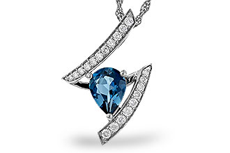 A310-92667: NECK 1.04 LONDON BLUE TOPAZ 1.23 TGW (8x6MM)