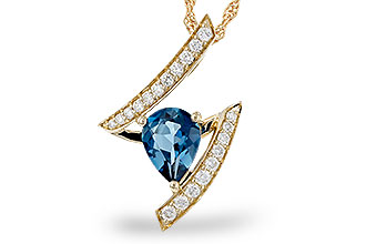 A310-92667: NECK 1.04 LONDON BLUE TOPAZ 1.23 TGW (8x6MM)