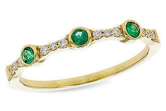 A310-94494: LDS WED RG .11 EMERALD .20 TGW