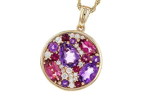 A310-98176: NECK 1.83 TW SEMI-PRECIOUS (P.TOUR, AMY) 2.00 TGW