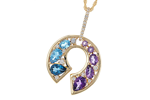 C310-95412: NECKLACE 1.77 SEMI-PREC (AMY & BT) 1.90 TGW