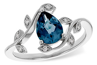 D310-95421: LDS RG 1.20 LONDON BLUE TOPAZ 1.26 TGW (8x6MM LBT)