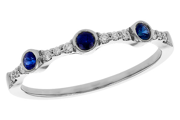 E310-94494: LDS WED RG .16 SAPPHIRE .25 TGW