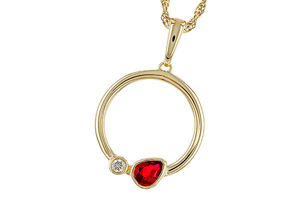 F310-93612: NECKLACE .24 RUBY .26 TGW