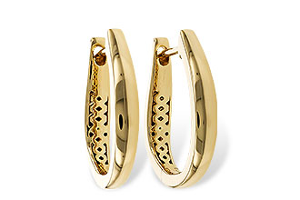 F310-97257: GOLD EARRINGS (17MM)
