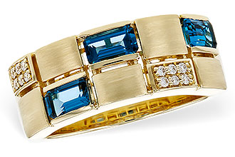 F310-98157: LDS RG .94 LONDON BLUE TOPAZ 1.00 TGW